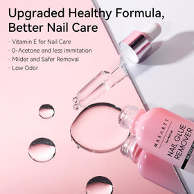 Makartt remover texture on skin highlighting non-acetone formula and conditioning effect