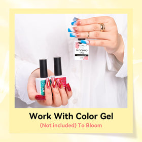 Makartt in-salon scene with technician creating bloom nails for professional results