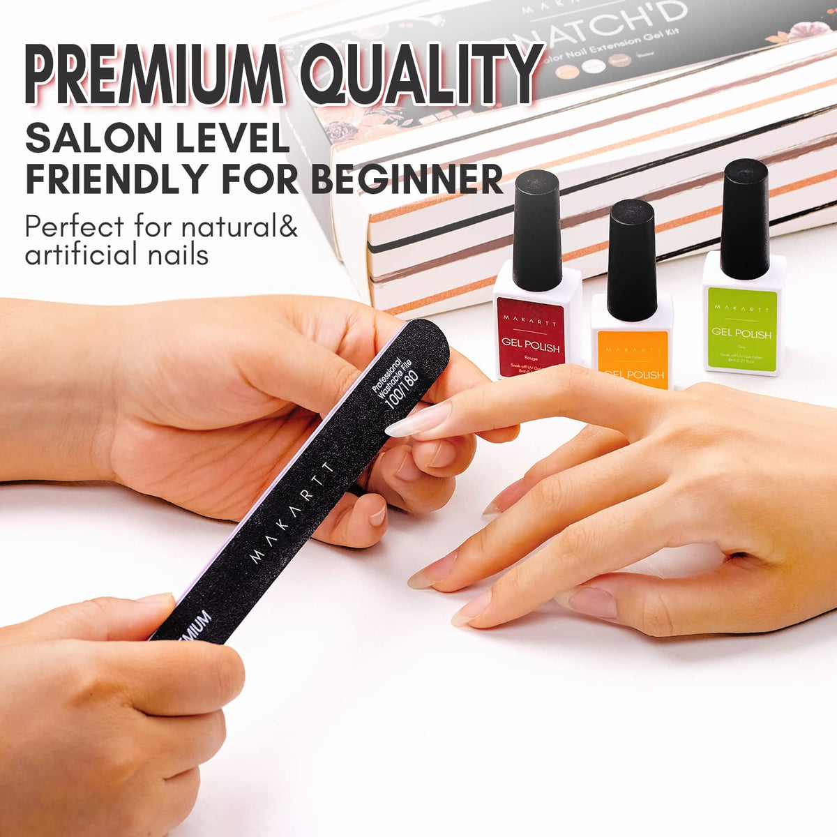 Makartt file beside ruler showing length and ergonomic size for travel