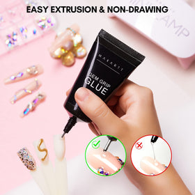 Makartt tube beside fingers to show 30g scale and professional supply advantage