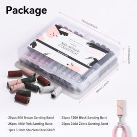 Makartt sanding band next to coin to show scale and portability for travel