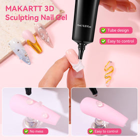 Makartt 15g sculpting gel tube next to coin showing accurate size