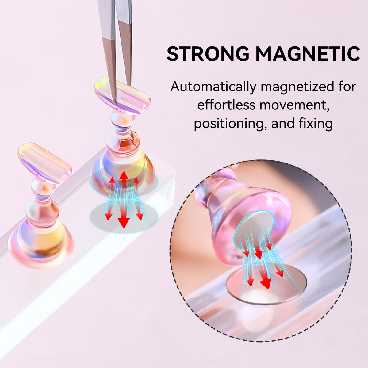 Makartt solid acrylic base detail highlighting wobble-free foundation for designs