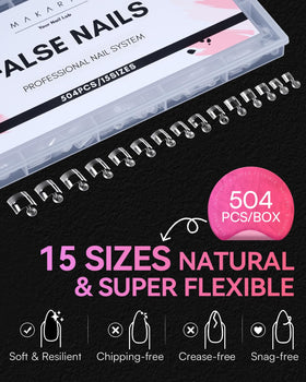 Makartt finished short square nails lifestyle photo for style inspiration