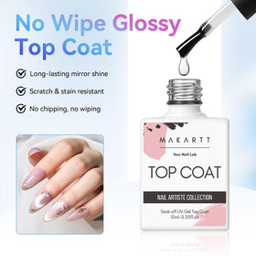 Makartt gel consistency close-up drop illustrating easy flow and controlled application
