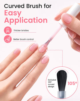 Makartt gel polish texture close-up shows self-leveling formula benefit