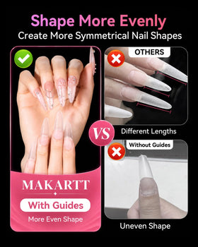 Makartt thin cuticle edge profile for natural fit and comfortable wear