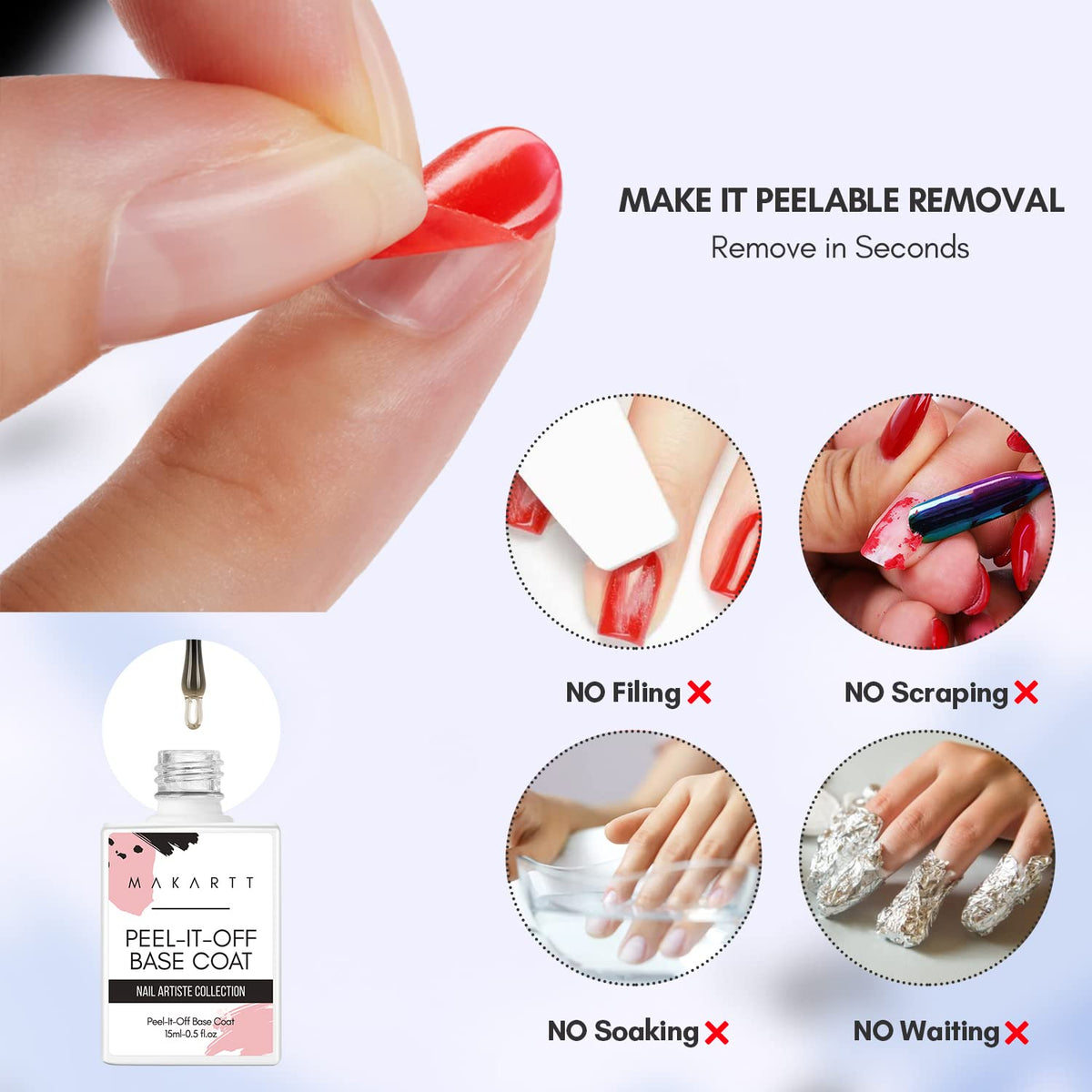 Makartt before and after thin nails showing less damage and neat results
