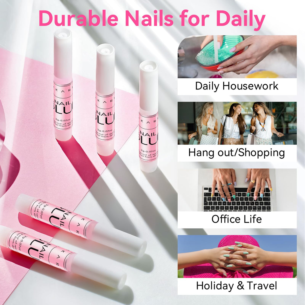 Makartt kit packed in a travel pouch for easy on-the-go nail touch-ups benefit