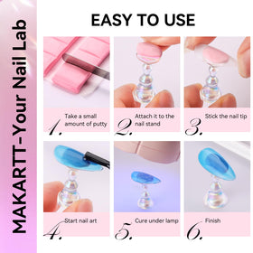 Makartt travel pouch and kit packed with stand, putty, and tools for portability