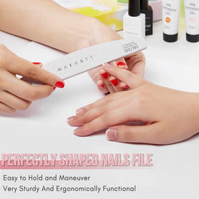 Makartt compact pack tucked in a purse for travel-ready nail maintenance