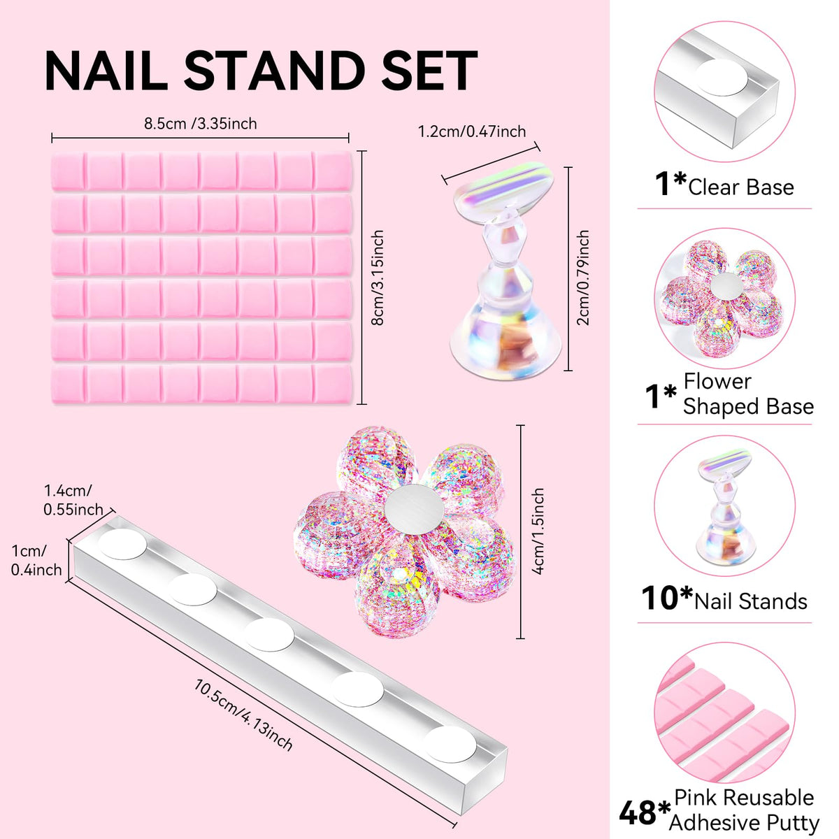Makartt under LED lamp curing multiple mounted nails for even gel hardening