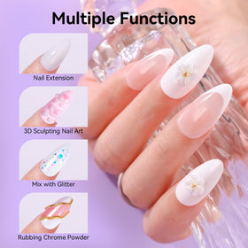 Makartt white 3D gel with sculpting tool demonstrating easy shaping