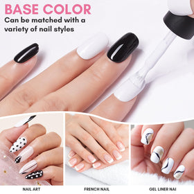 Makartt cured nails with French tips showcasing crisp white finish and durability