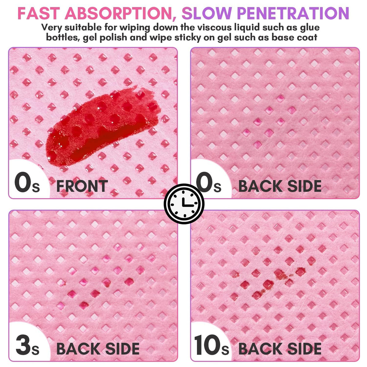Makartt wipe removing eyelash glue showing gentle, clean adhesive cleanup