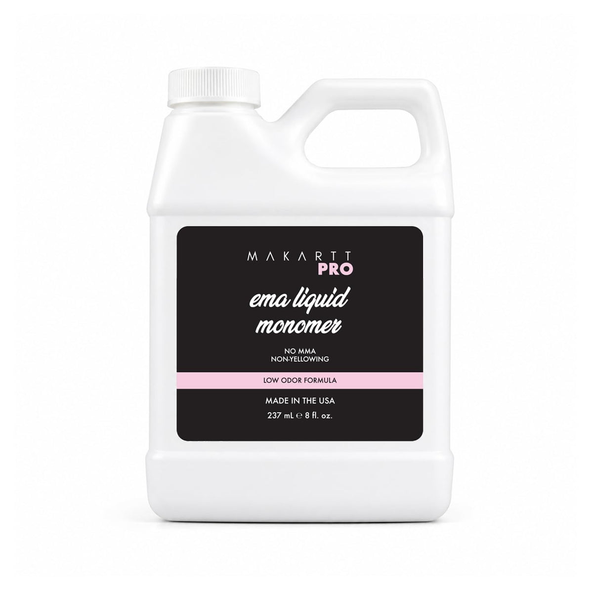 MakarttPro bottle front label showing product identity and professional finish benefit