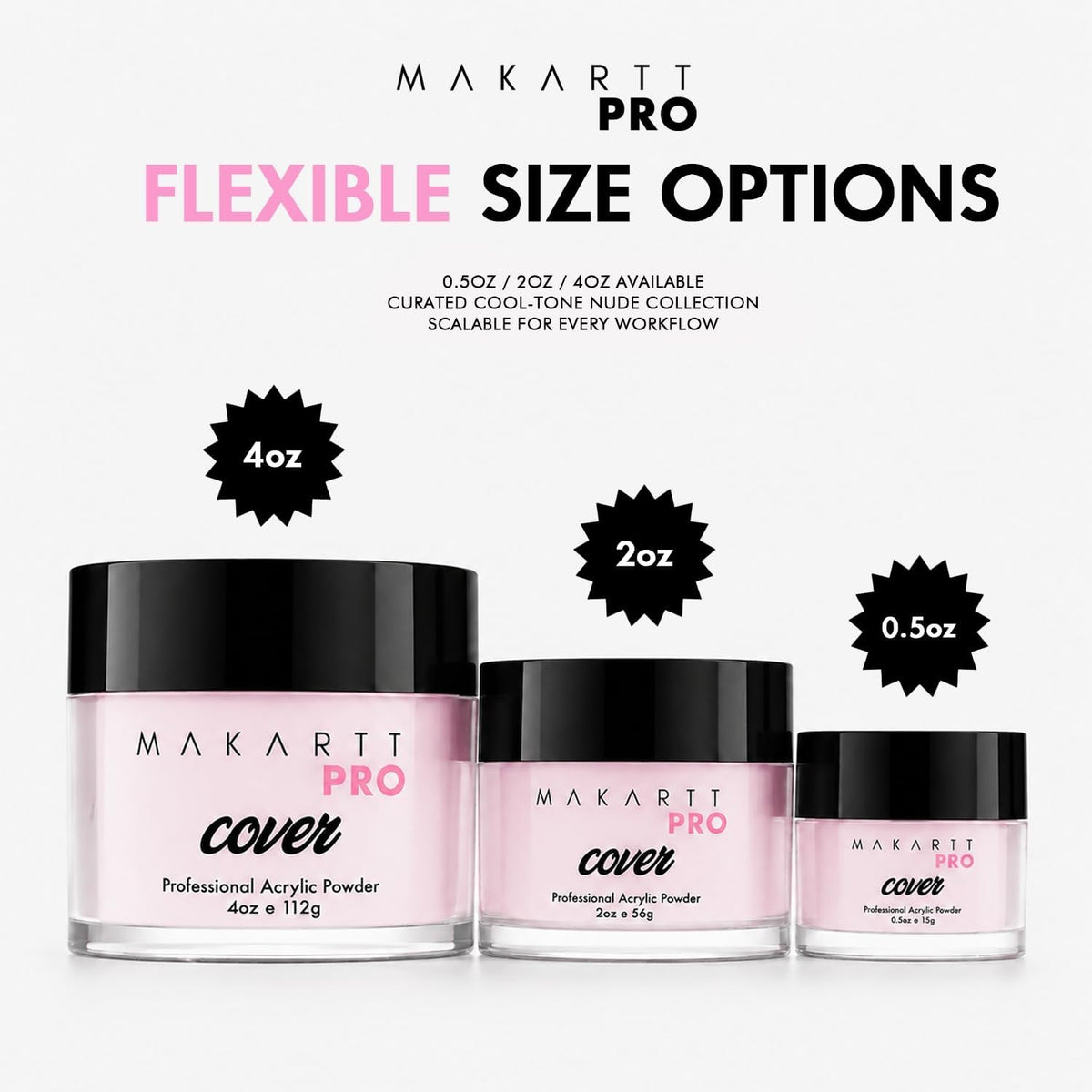 MakarttPro bead of powder on acrylic brush showing controlled placement