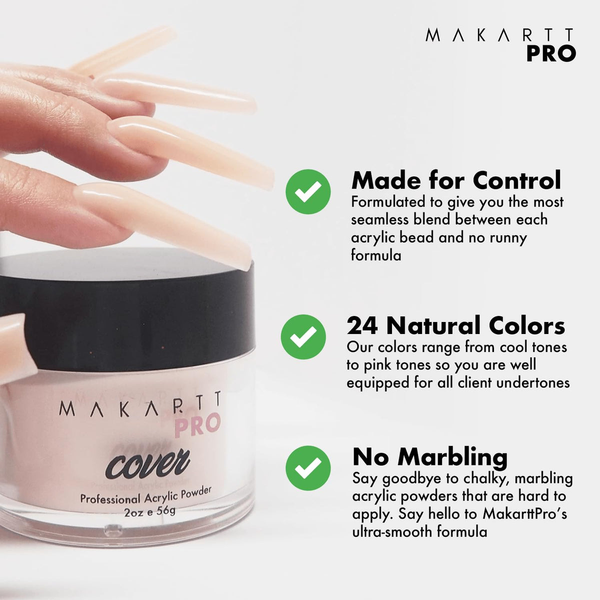 MakarttPro close-up of finished nail showing smooth, glossy finish