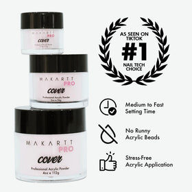 MakarttPro sculpted nail extensions set demonstrating strength and shape