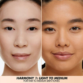 Make Up For Ever palette applied on model for natural sculpting and color