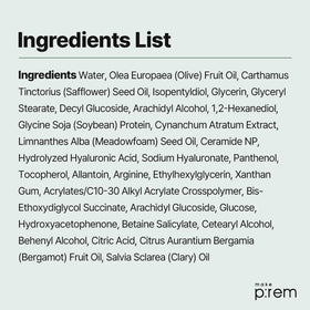 MAKE P:REM with meadowfoam seed oil graphic signaling long-lasting softness