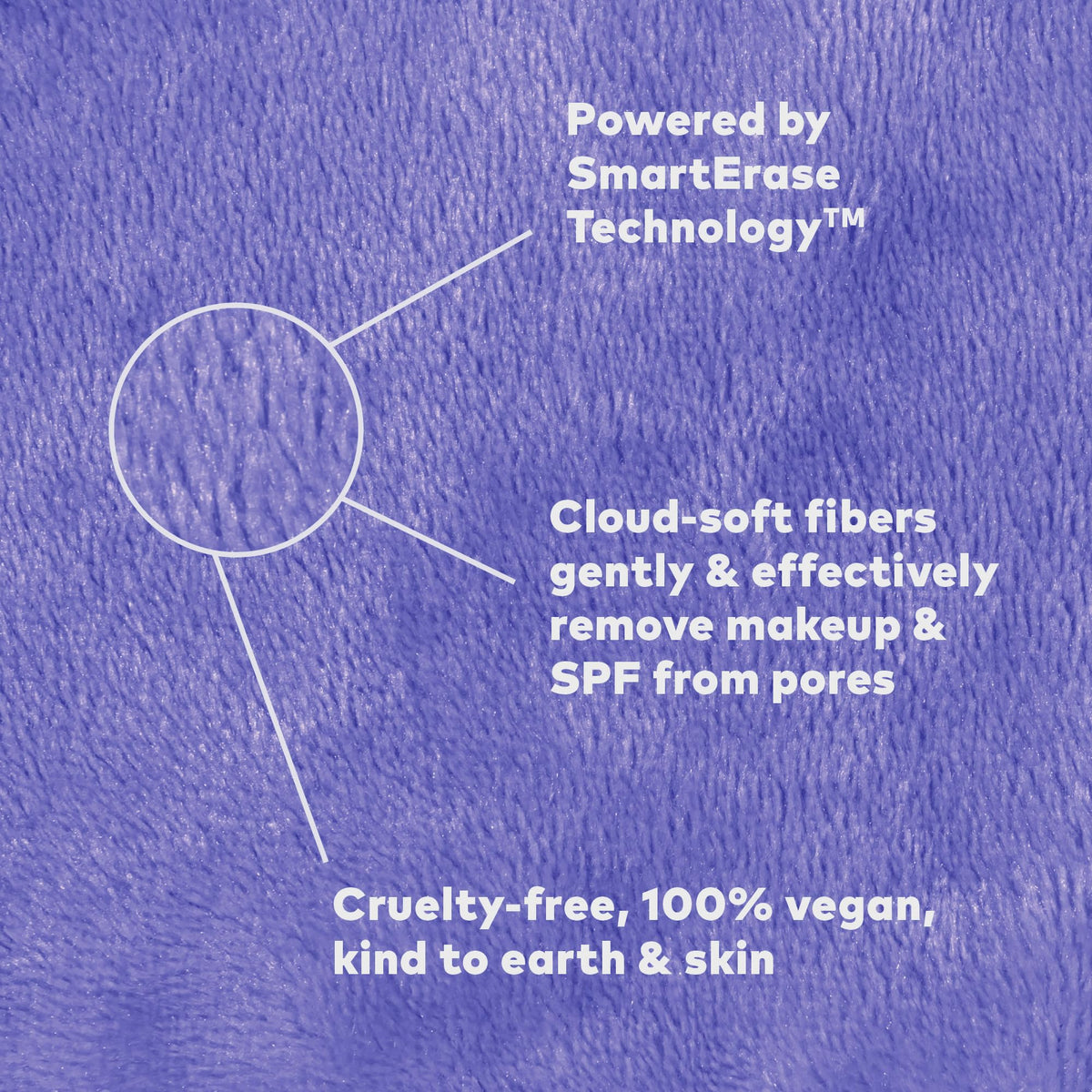 MakeUp Eraser used to remove waterproof mascara gently and effectively