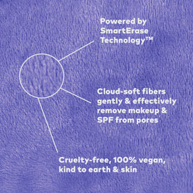 MakeUp Eraser used to remove waterproof mascara gently and effectively