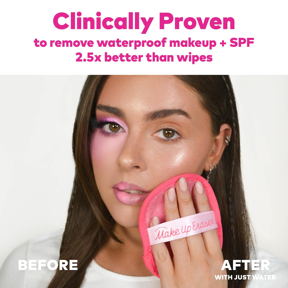 MakeUp Eraser microfiber close-up revealing fibers that lift makeup effectively