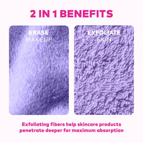 MakeUp Eraser neatly packed in travel pouch for sustainable routines