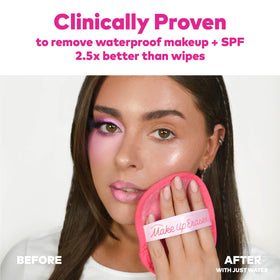 Close-up of MakeUp Eraser fibers highlighting texture and effective makeup removal