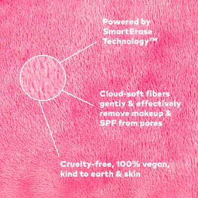 MakeUp Eraser long-fiber side exfoliating skin to improve texture and glow