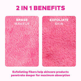 Wet MakeUp Eraser removing waterproof mascara from eye area without cleanser