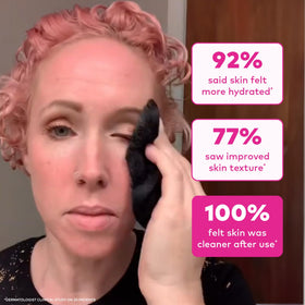 MakeUp Eraser seven-piece set styled on bathroom counter for travel convenience