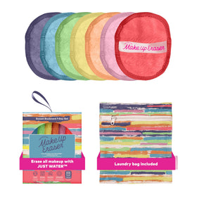MakeUp Eraser front view of Sunset Boulevard 7-day pack, reusable and eco-friendly