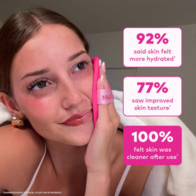 MakeUp Eraser used cloth showing lifted foundation and mascara stains clearly