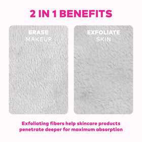 MakeUp Eraser 7-piece set laid out showing week supply and eco-friendly benefit