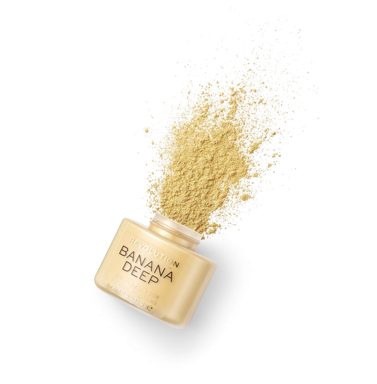 Makeup Revolution powder applied with fluffy brush to mattify T-zone and blur pores