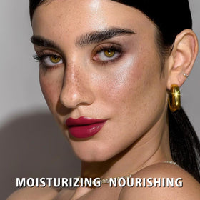 MAKI YIKA swatch on arm displaying blush berry shade and buildable color benefit