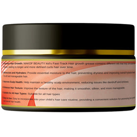 MAKOF BEAUTY gentle application on child scalp illustrating reduced tangles