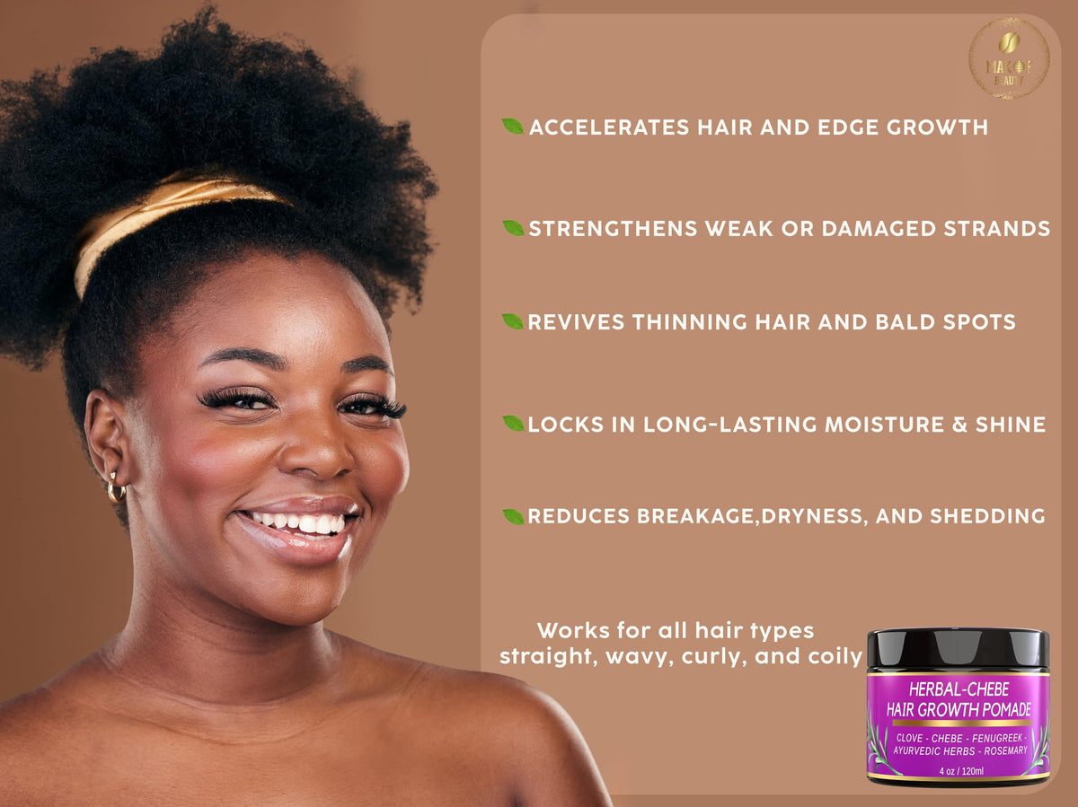 MAKOF BEAUTY applying grease to hairline to smooth and protect edges