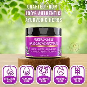 MAKOF BEAUTY arranged botanicals like moringa and cloves highlighting natural ingredients