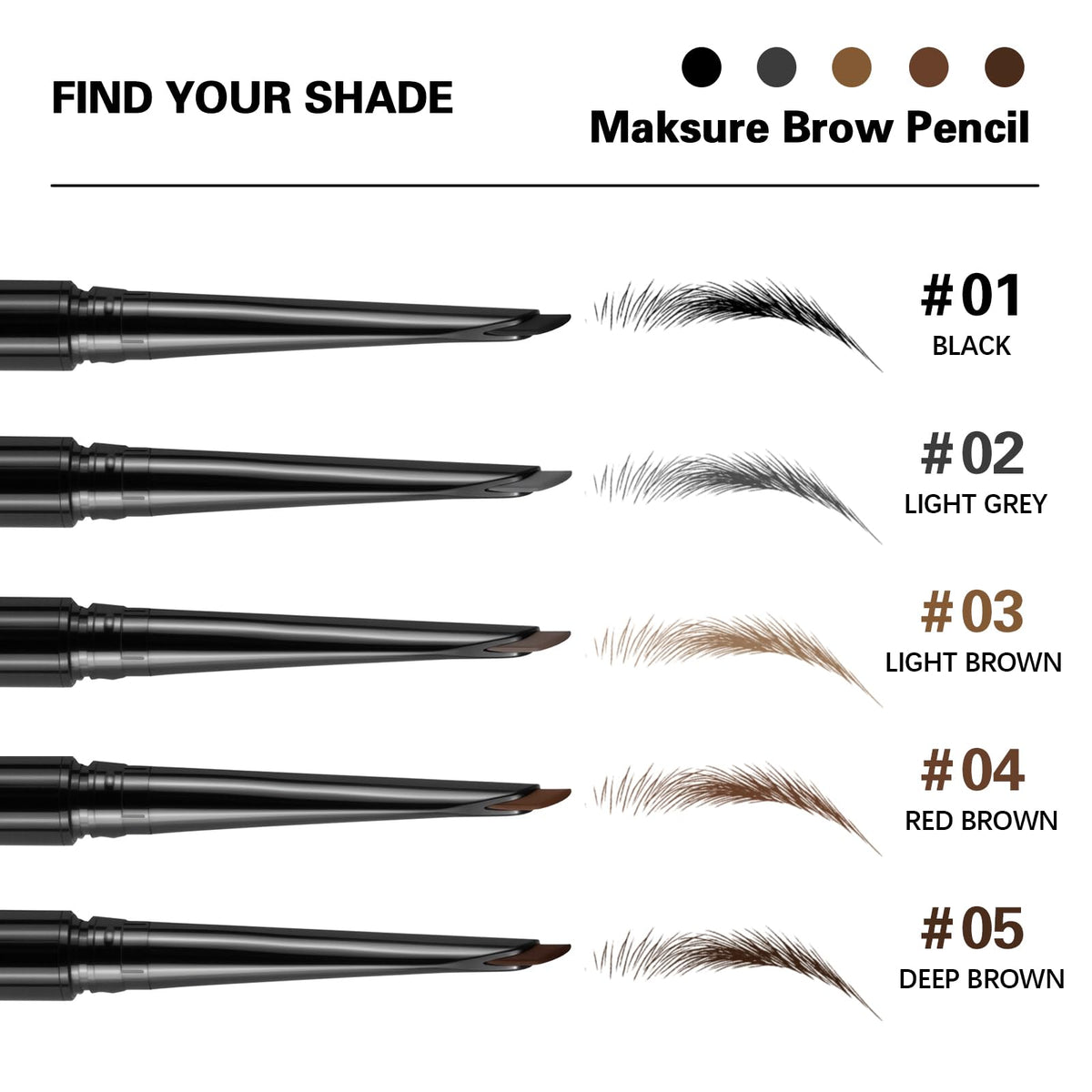 Maksure before and after on sparse brows showing natural fill benefit