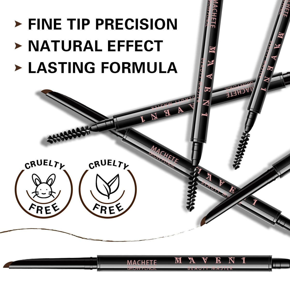 Maksure pencil held to show compact size and portable touch-up convenience