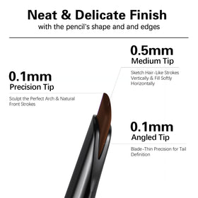Maksure spoolie brush detail for seamless blending and polished brows