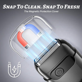 MALEGEBAZ rear LED display indicating battery level and cleaning alerts for easy monitoring