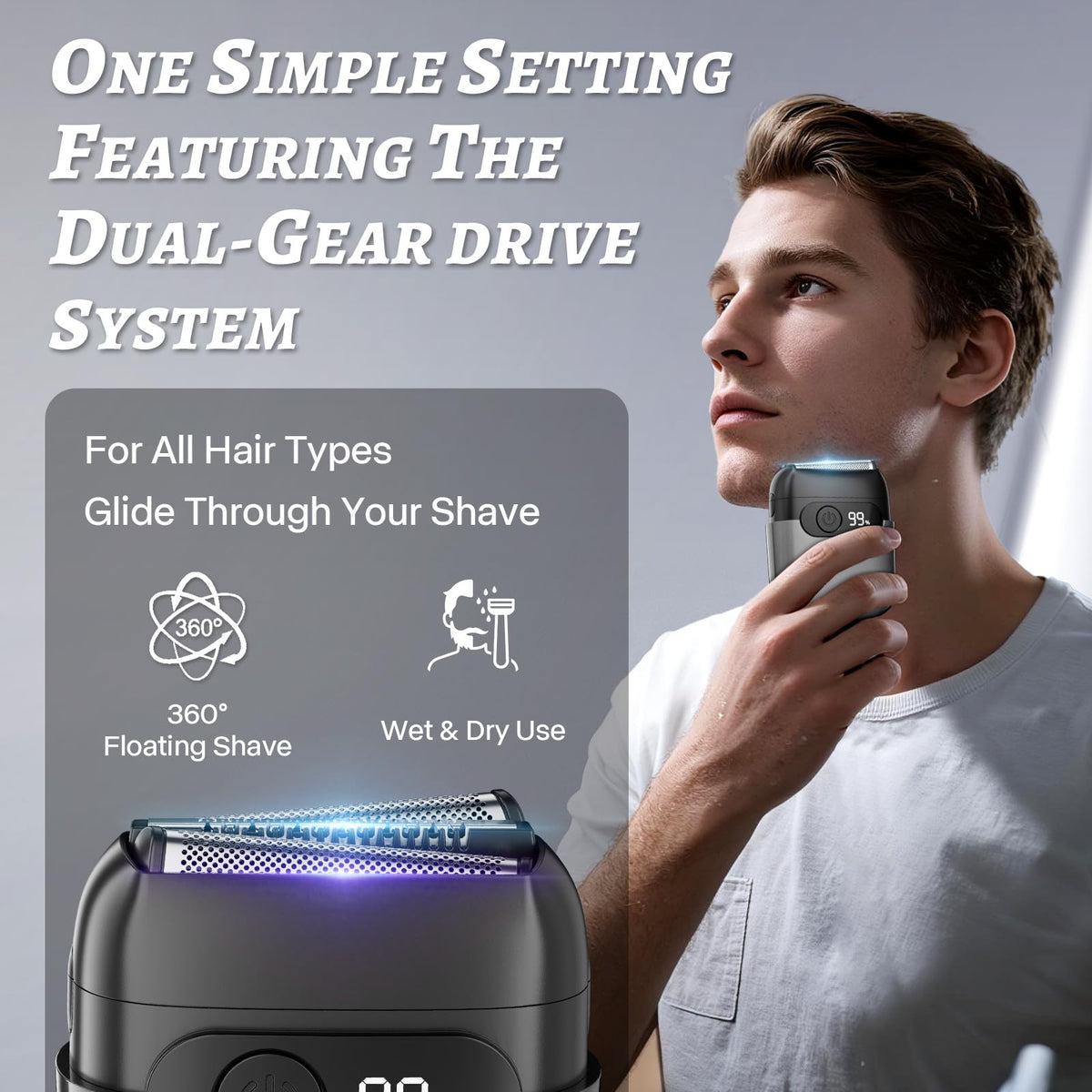 MALEGEBAZ included cleaning brush and USB-C cable for simple maintenance and setup