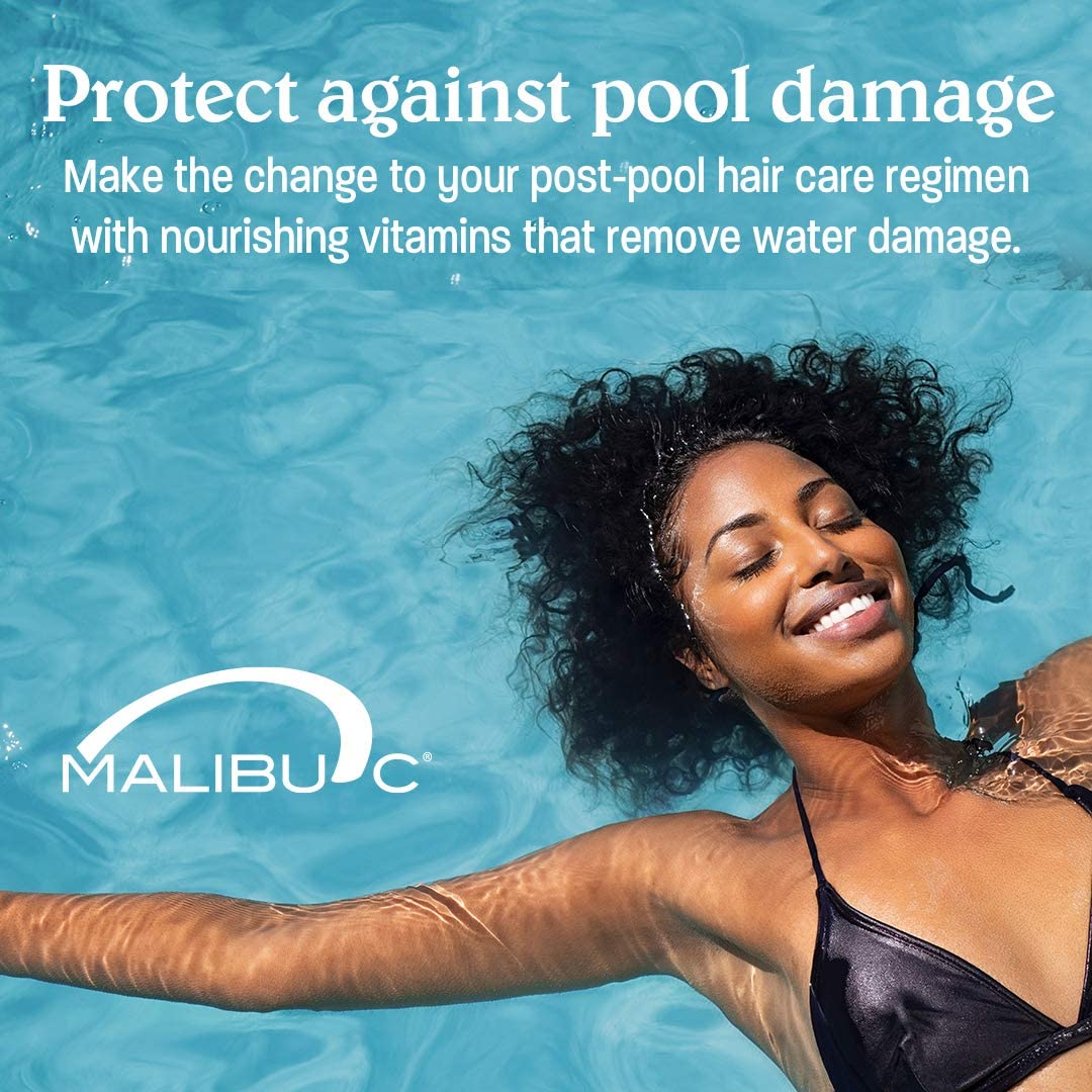 Malibu C hair after use showing restored shine and smoother texture benefit