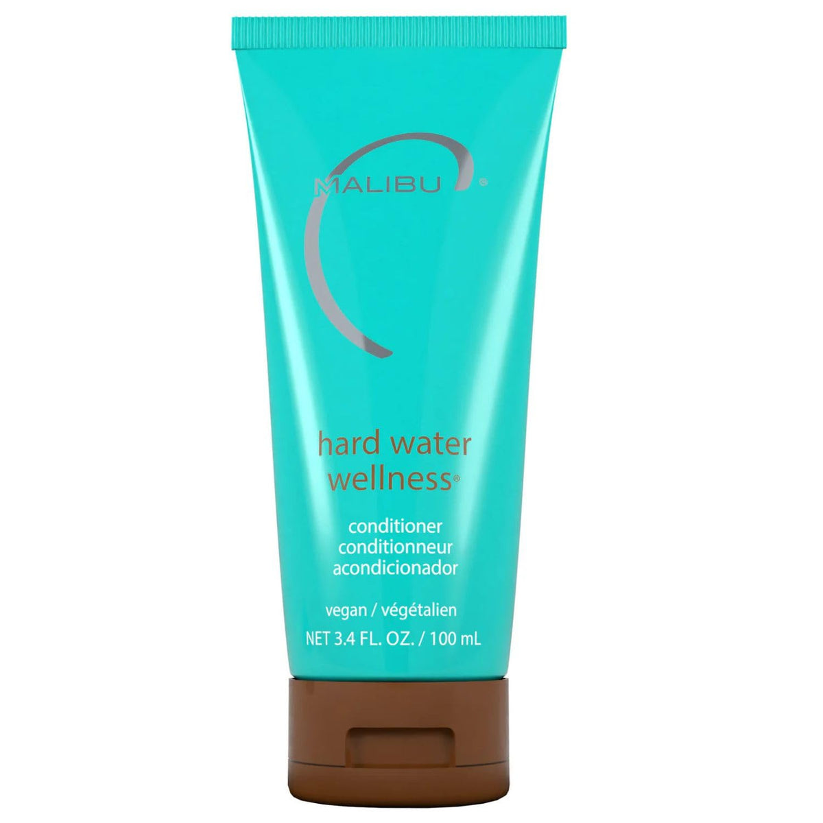 Malibu C travel conditioner front packaging shows compact 9oz bottle and benefits