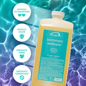 Malibu C shampoo texture on hand showing gentle, hydrating consistency benefit