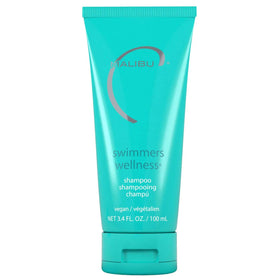 Malibu C travel bottle front showing compact 3.4oz size and branding benefit portability